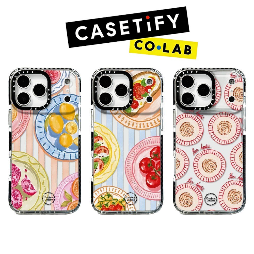 Original CASETiFY Plate Cuisine Phone Case for IPhone 17ProMax 16ProMax 16pro 16 12 13 15Pro 15ProMa