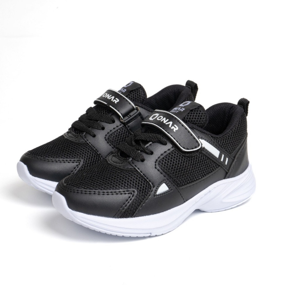 Onar Street - Sepatu Anak Sekolah SD TK ONAR STREET ORIGINAL Sepatu Anak cowok cewek Hitam Kode B-12
