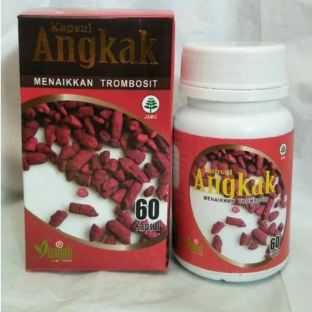 Angkak kapsul Inayah herbal 100% Ekstrak  Beras Merah Cina  - Cepat Naikan Trombosit