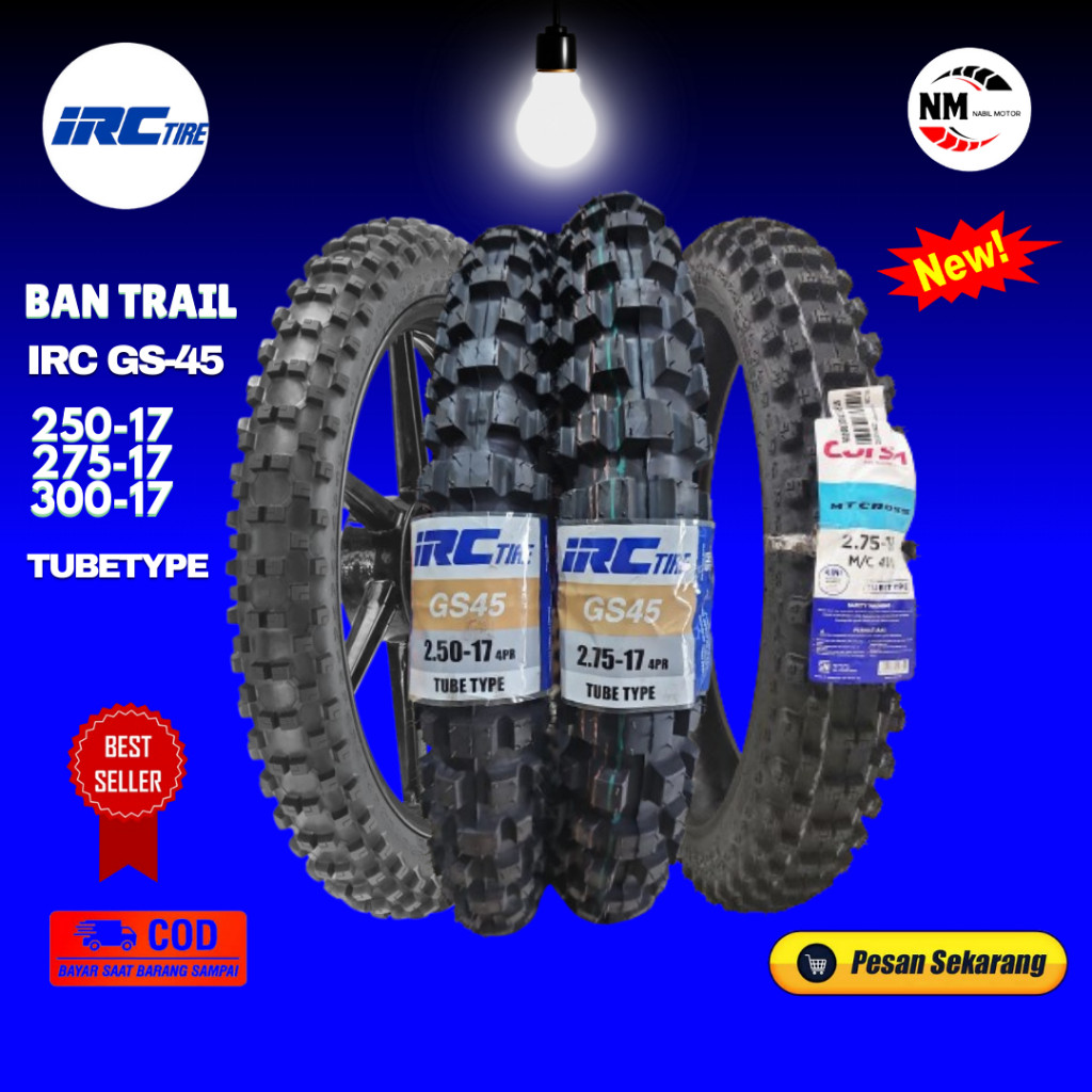 KATLENSHOP BAN TRAIL 250 275 RING 17 IRC Ban IRC Trail 250 275 17 Ban Trail IRC GS45 MOTOCROSS GS 45