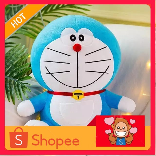 Boneka Doraemon Senyum & Mulut Manyun & Mulut Ketawa & Mulut Melet Ukuran Tiggi 50 CM