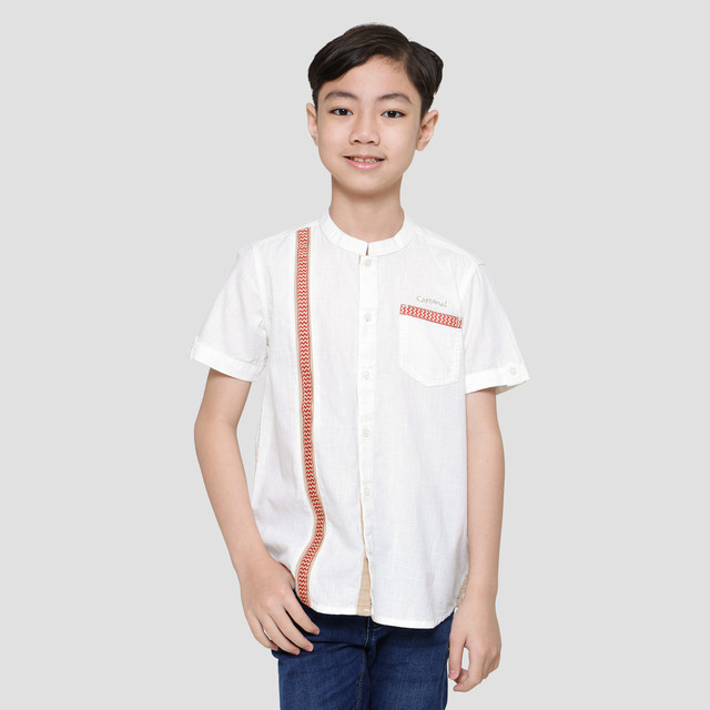 Cardinal Kids Boy Stripe Kemeja Koko Anak Laki-Laki 116954110