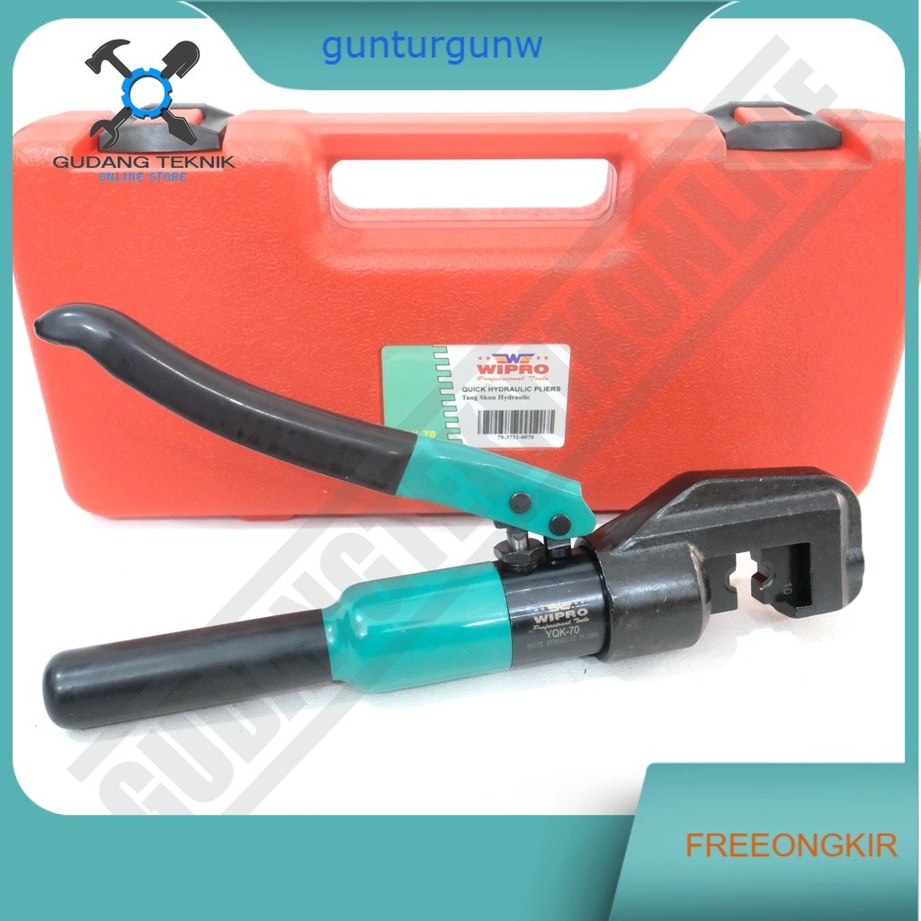 Tang Press Skun Hidrolik WIPRO YQK-70 / Tang Skun Kabel CRIMPING PLIERS WIPRO YQK70 - Tang Crimping 