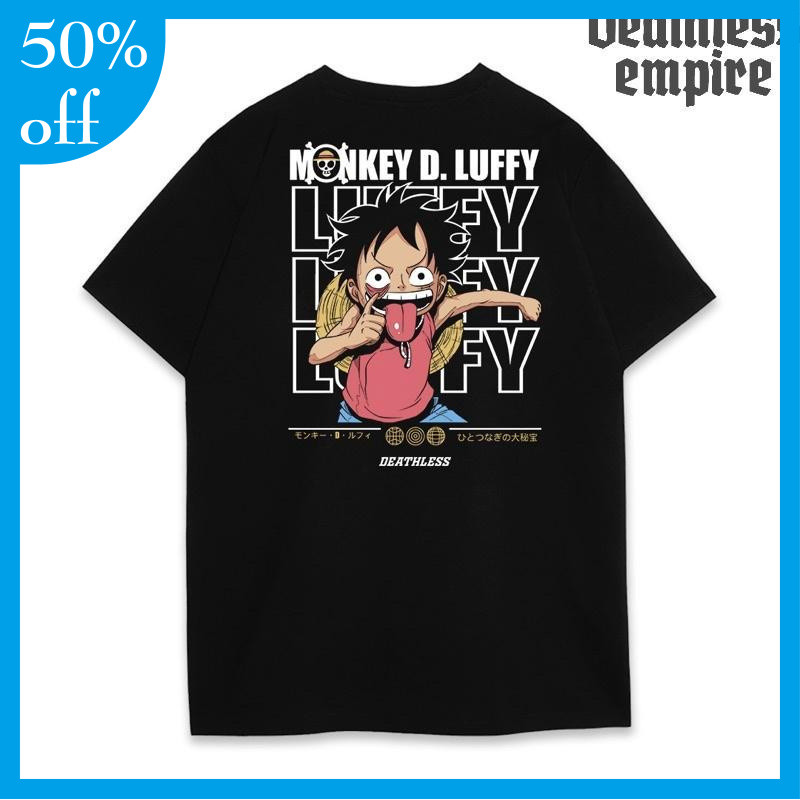 DEATHLESS KAOS | MONKEY LUFFY | HITAM | ONE PIECE SERIES