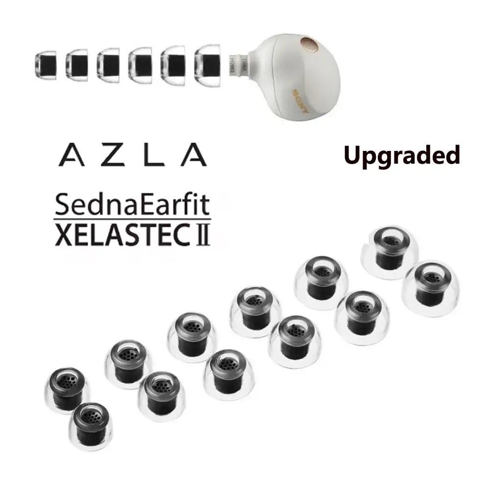 AZLA Xelastec II 2 TPE Eartips Thermoplastic Antislip Earbuds for Buds2Pro XM5 Pi7 Case InEar Sports