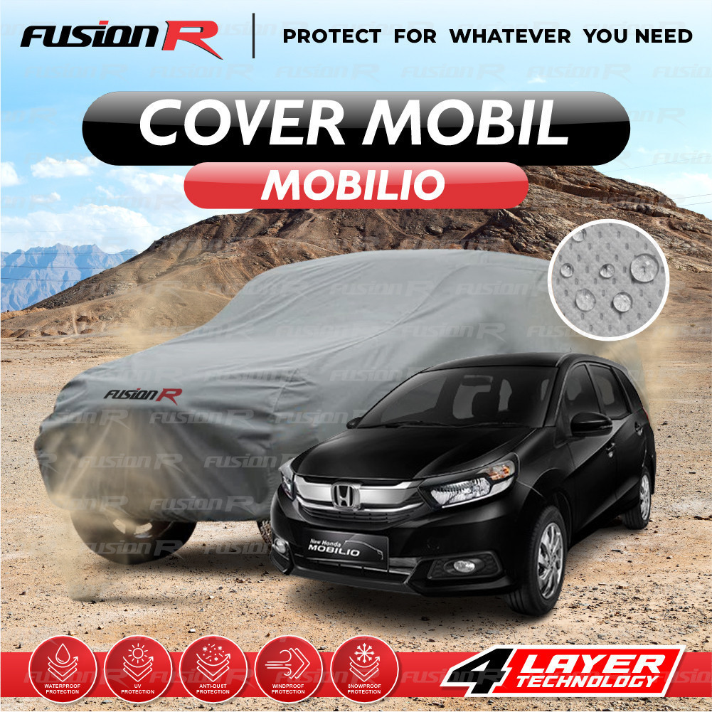 Body Cover Sarung Penutup Mobil Honda MOBILIO Fusion R Waterproof Anti Air dan Panas Matahari UV Pro