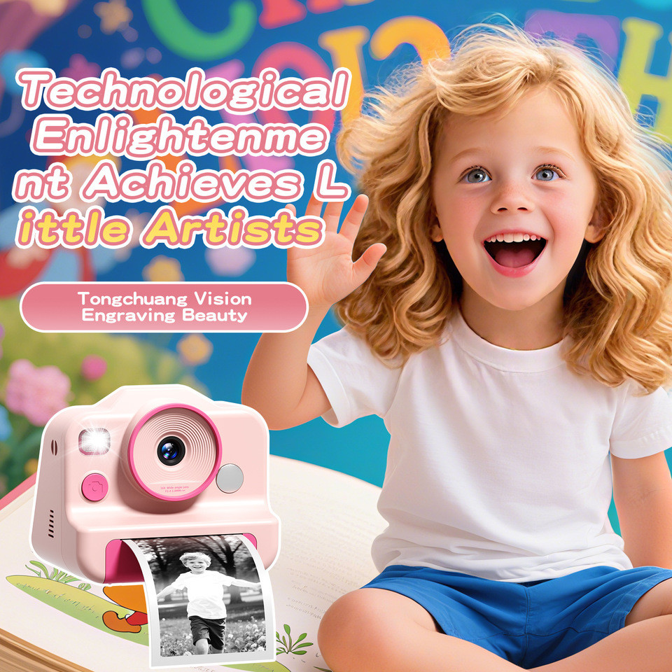 Puzzle ildren's Printing Camera HD gital Polaroid Camera ildren's Polaroid Camera