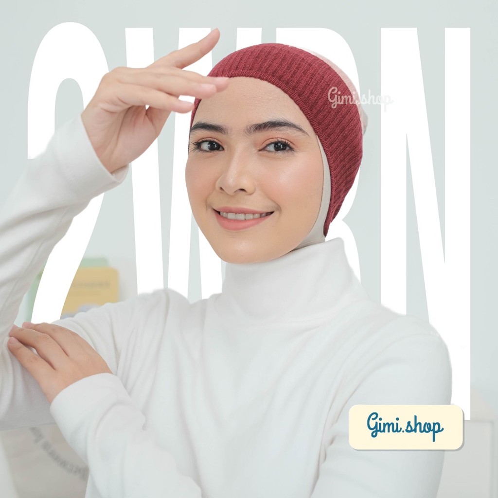 Ciput Rajut Premium 2 Warna Annisa (1 Pcs) – Inner Hijab Adem, Anti Pusing dan Nyaman Seharian