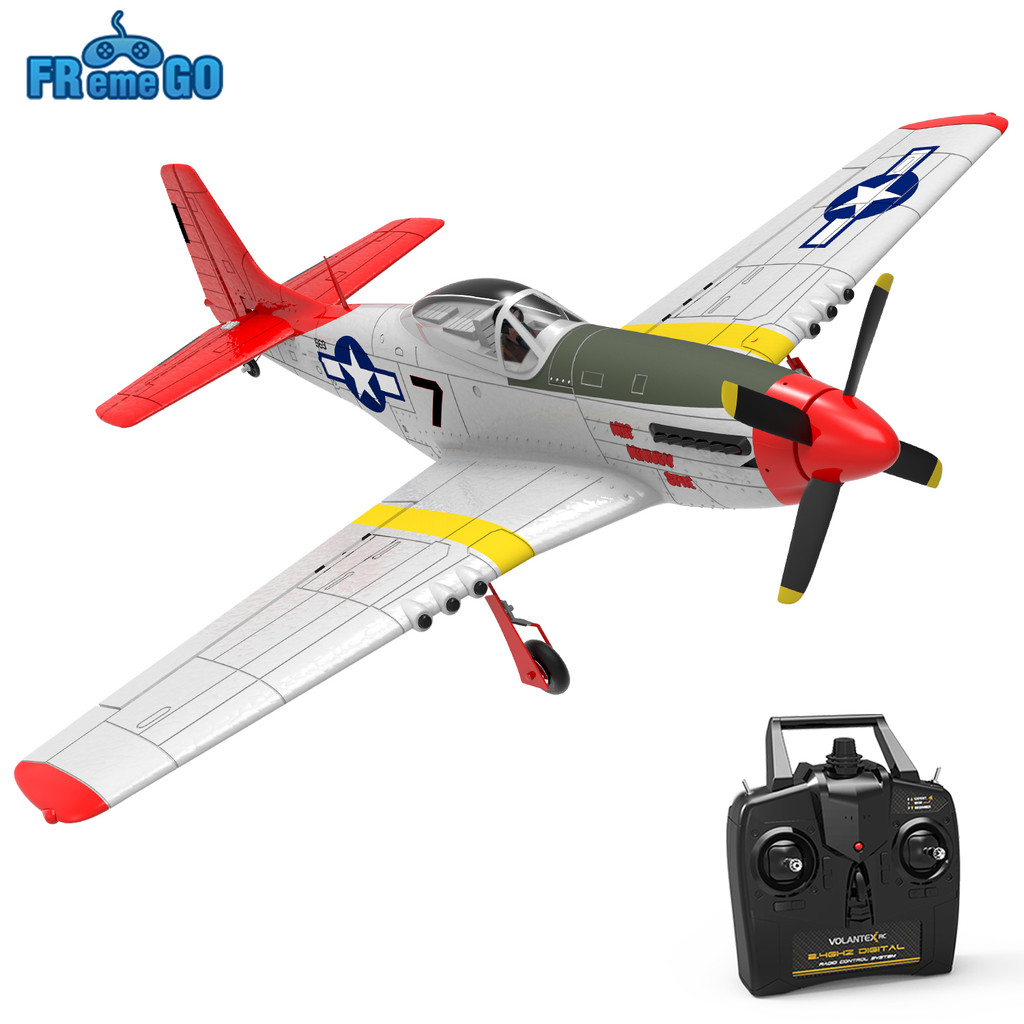 P51D RC Plane 750MM Wingspan 4- RC Aircraft RTF Mustang Airplane W One-key Aerobatic RC Toys Gifts  