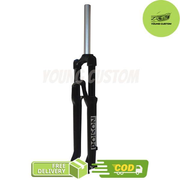 Fork sepeda mtb ban 26 / 27,5 merk poison travel 120 fork shockbreaker - 26  Inch -young