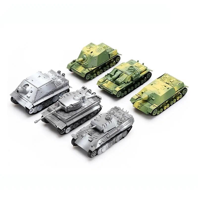 1:72 4D Assemble Block Tank Tiger Leopard Grizzly Assault World War II Tank Model Y Puzzle Toy Colle