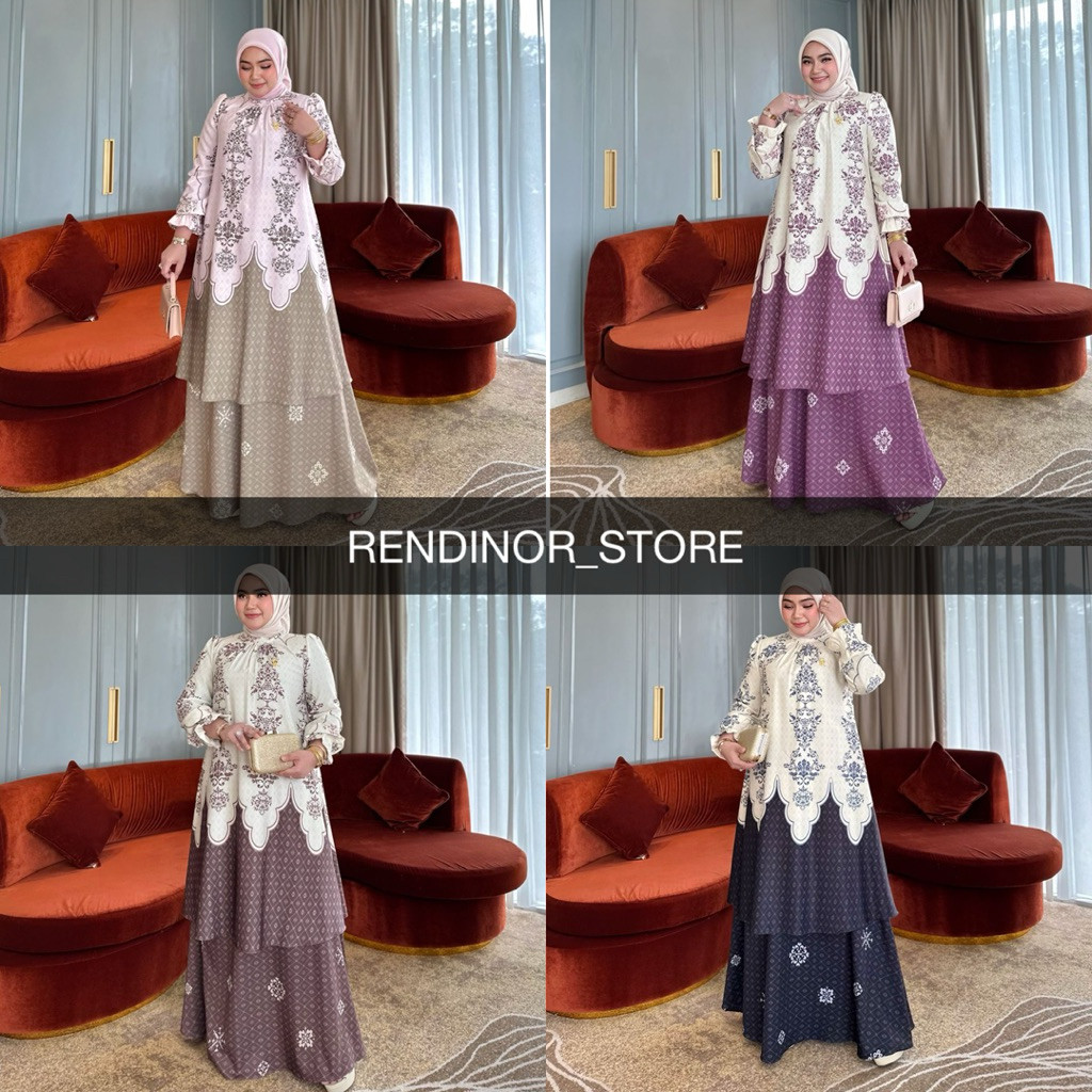 DELISSA SET (atasan dan rok) BY IRNA GALERY IRNA EMERALD