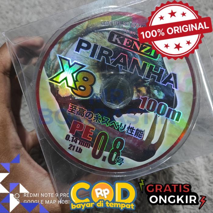 senar pancing pe X8 kanzi piranha 0.12. 0.14. 0.16. 0.18. 0.20. 0.23. - ukuran 0.14mm -bomb