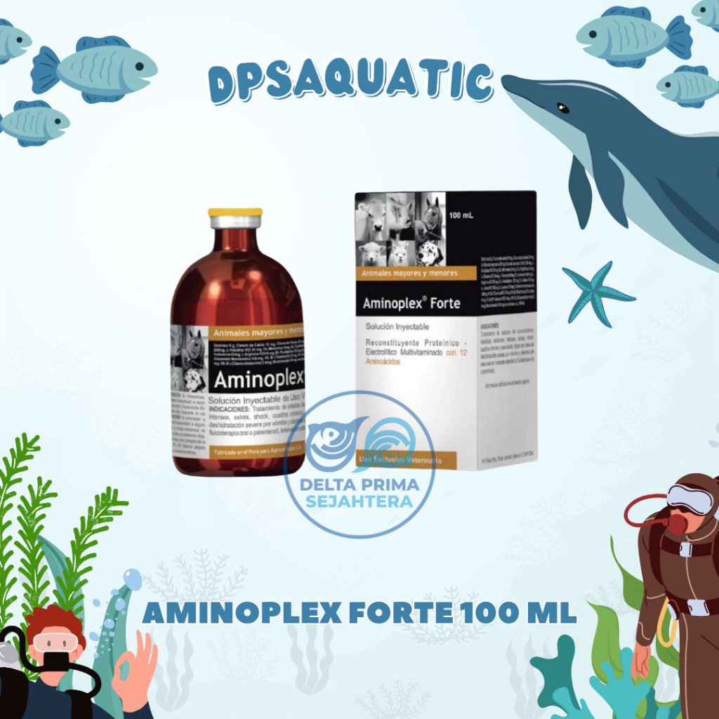 AMINOPLEX FORTE & VITARAL MINO 100 ML - Untuk Stres, Shock, Muntah, Diare Dll Pada Hewan Ternak.
