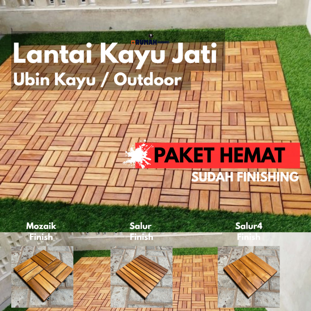 Decking Tile Jati - Decking Tile Paket Bundling 20pcs
