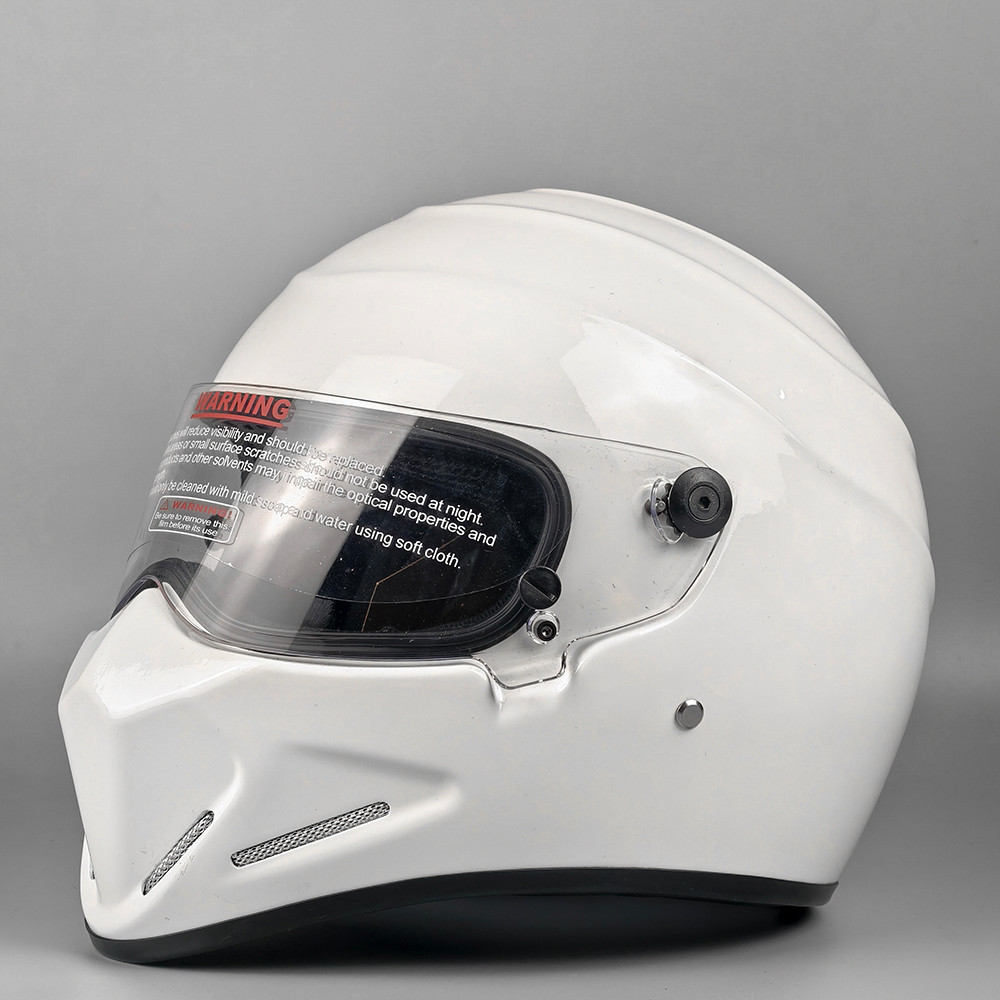 CRG Retro Rider Motorcycle Helmet Moto Ring Full Face Helmet Motorbike Carting Racing Helmets Casco 