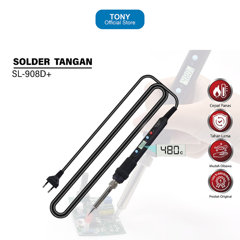 Solder Tangan NEPTO SL-908D+ - LED Display Fast Heating Iron - SL-908D+