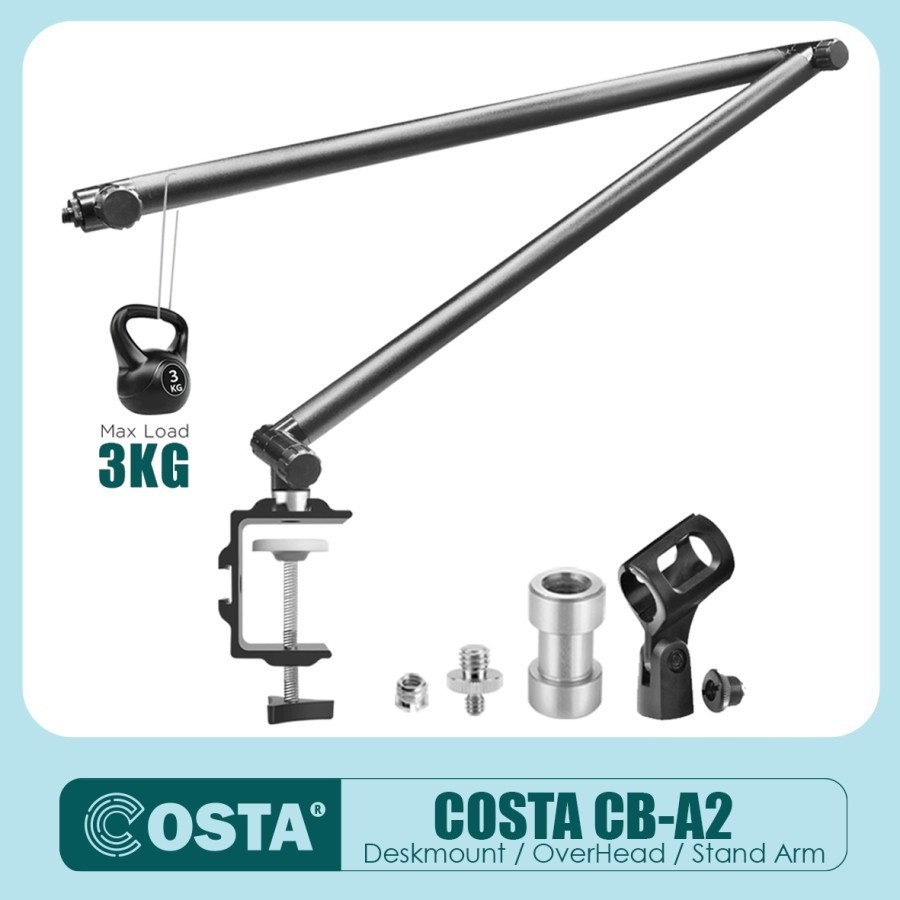 COSTA CB-A2 Overhead/Boom Arm/Stand Arm Mic,Lighting,Kamera,Smartphone Second 99%