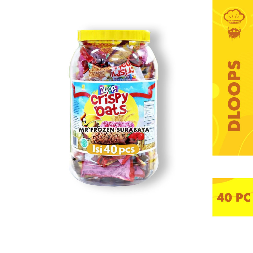 Dloops Oat Crispy Mix Varian Toples Isi 40pc