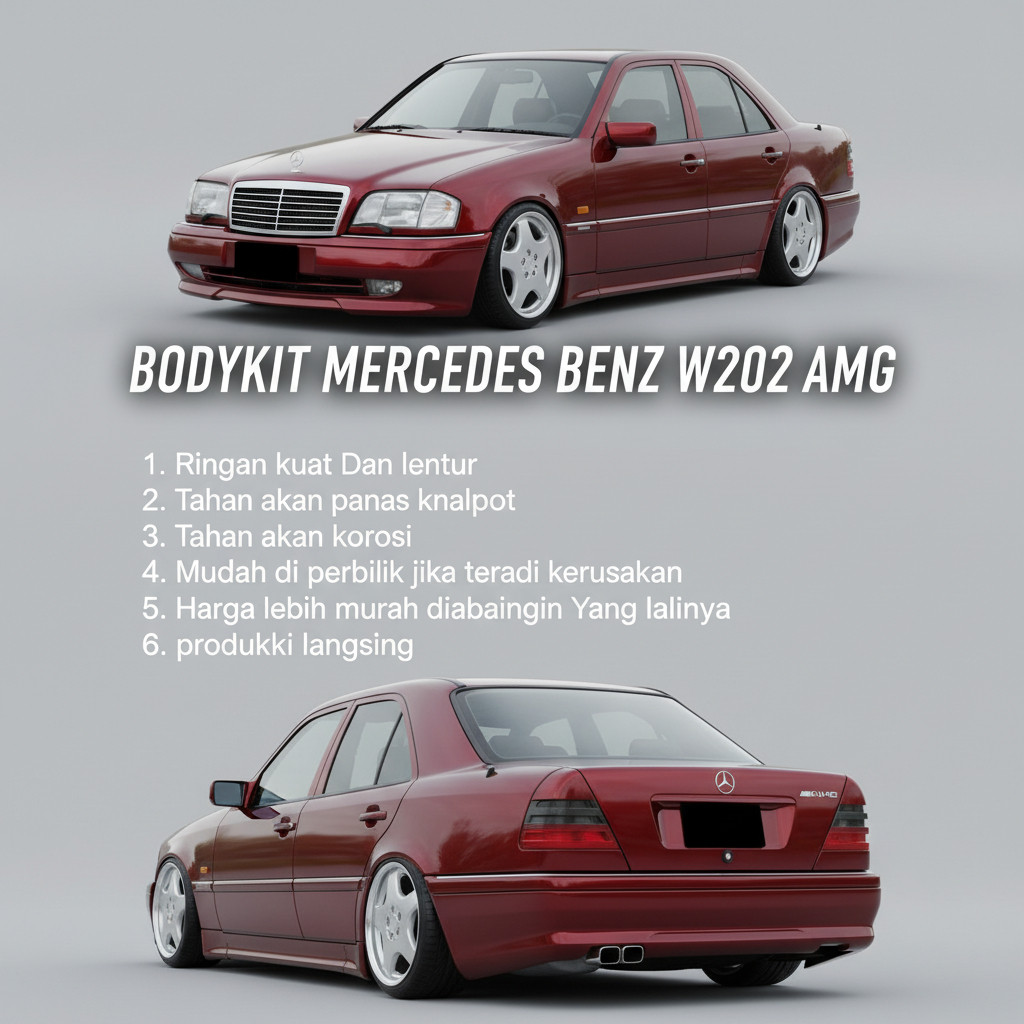 bodikit BODYKIT MERCEDES-BENZ C180 C200 C230 BUMPER BEMPER MERCY W202 AMG