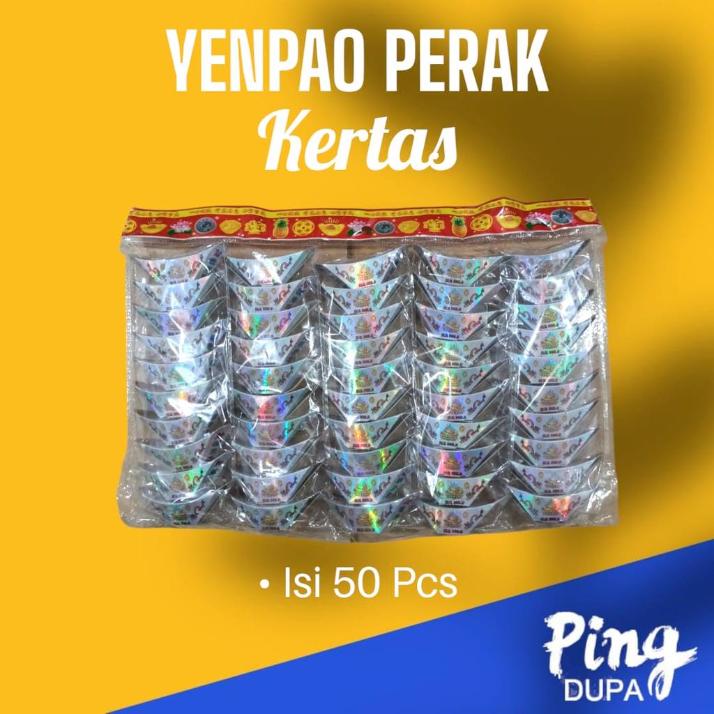 Uang Perak Ingot Kertas Untuk Sembahyang Leluhur Yenpao Yuanbao