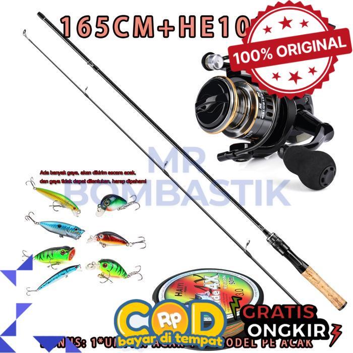 HAIYI FISHING Joran UL carbon 168M/1.8M/1.98M lentur 3-6Lbs carbon padat/Joran ultralight UL Ajiro s