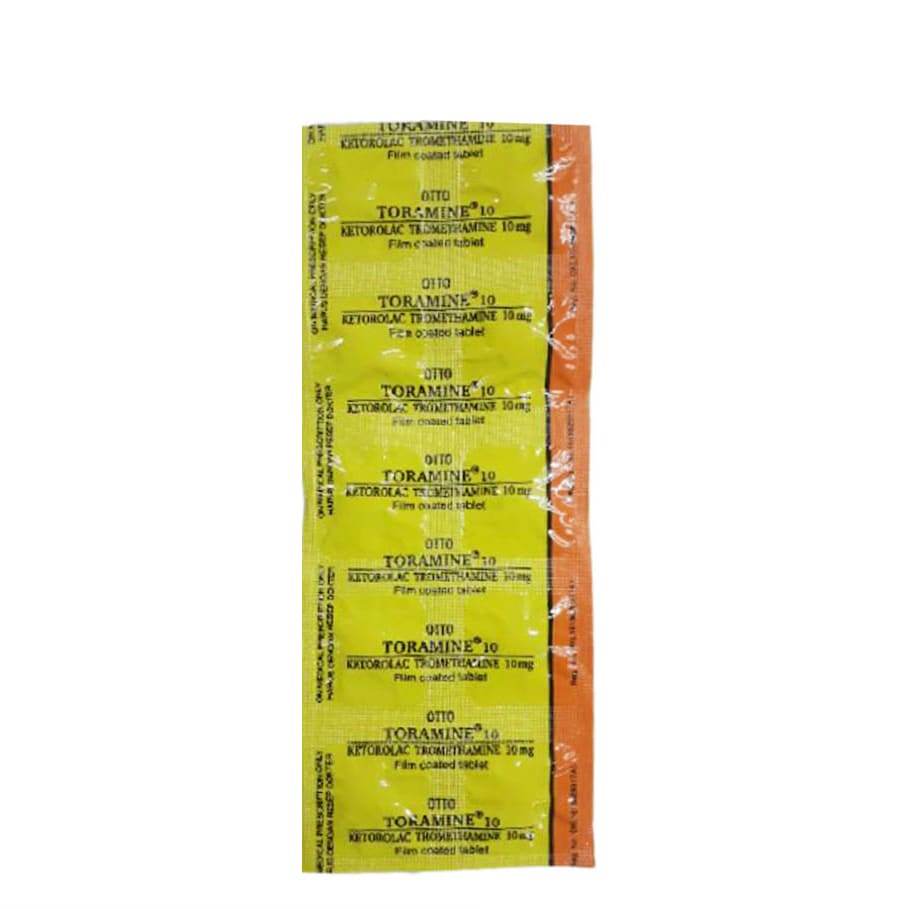 TORAMINE 10 MG 1 STRIP @ 10 TABLET SALUT SELAPUT