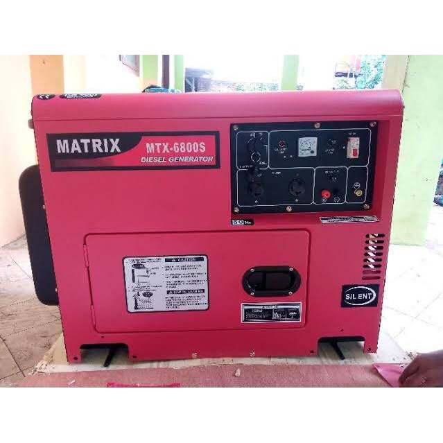 Genset solar silent diesel 5000 watt. Matrix MT6800S
