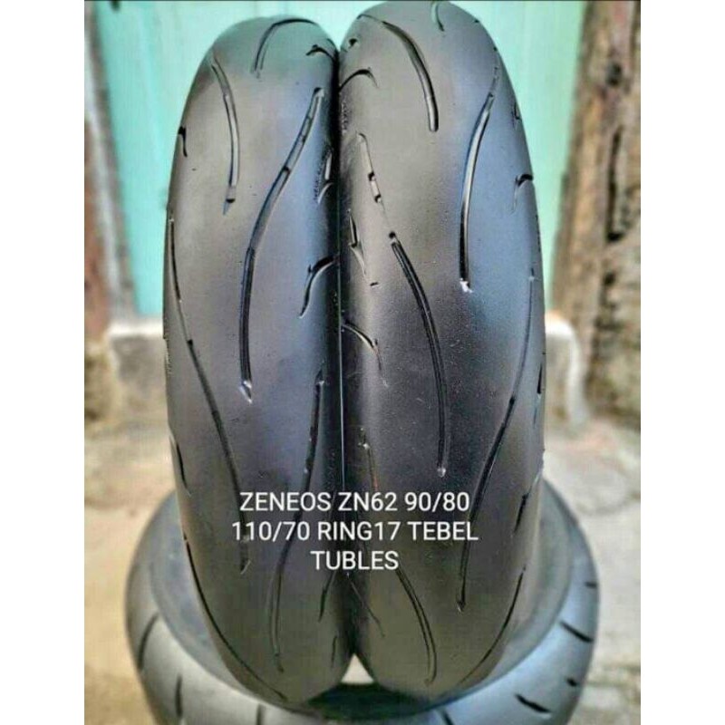 BAN CBR R15 VIXION DLL UKURAN 110/70-17 120/70 130/60 RING 17 TUBLES MEREK ZENEOS ZN62