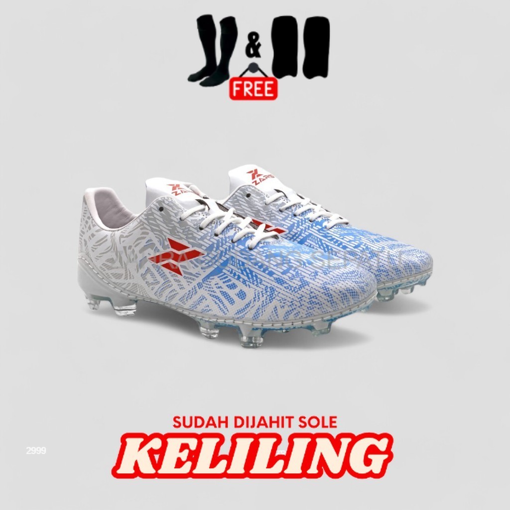 (Leon Co) Zars - Sepatu Sepakbola Xhadera Baltica FG Original Soccer anak-anak dewasa 34 35 36 37 38
