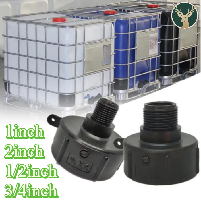 Benang Kasar 1/2" 3/4" 1"2" Adaptor Tangki Ibc Tutup Tangki Air Ibc Tank Adapter/Tutup Keran Sambung