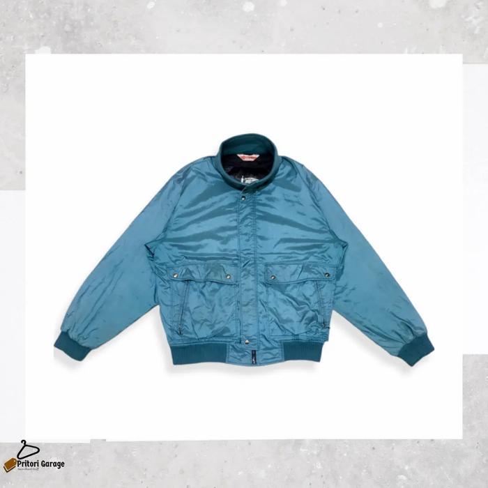 Harington Work Jacket Sherpa Xebec Big Pocket Green Turquoise Color