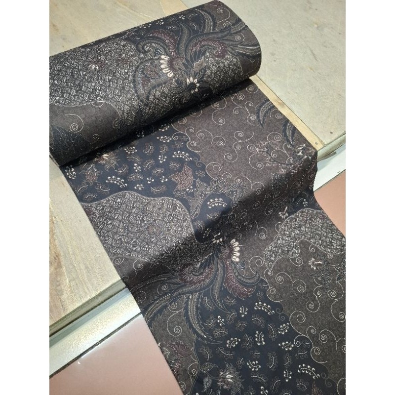 KAIN BATIK KATUN BAKAL BAWAHAN WARNA COKLAT MAHOGANY // BAHAN BATIK EXCLUSIVE METERAN // BATIK KATUN