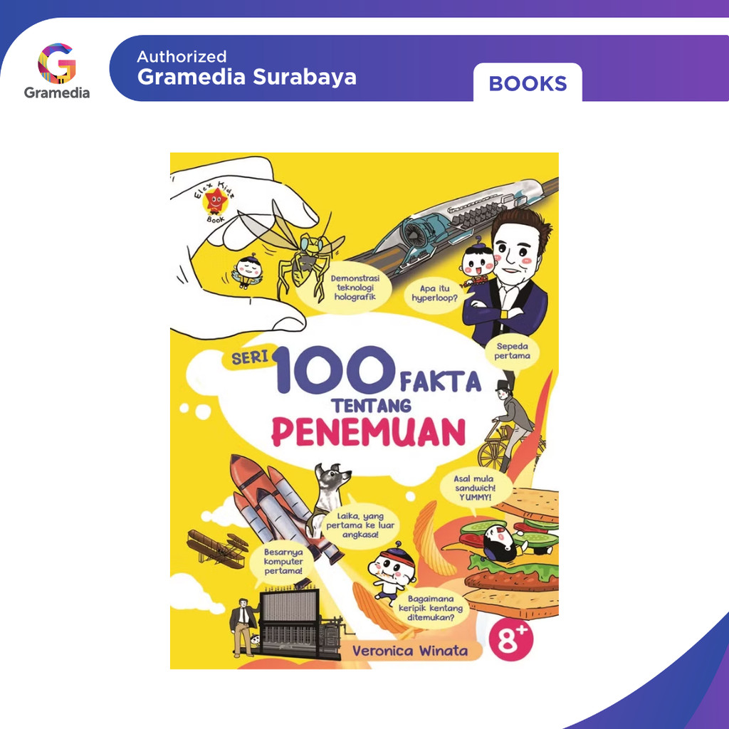 Gramedia Surabaya - Seri 100 Fakta tentang Penemuan