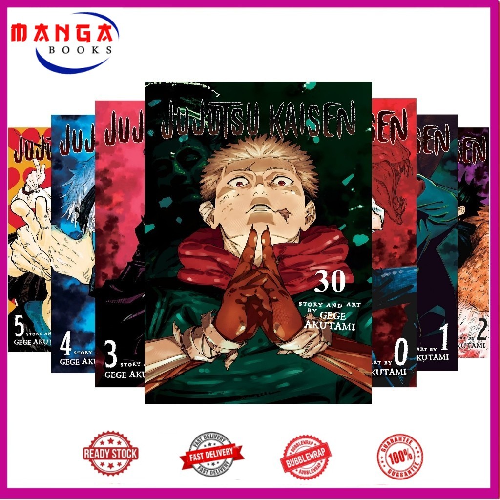 Manga Jujutsu Kaisen, Vol 0-30  (English)