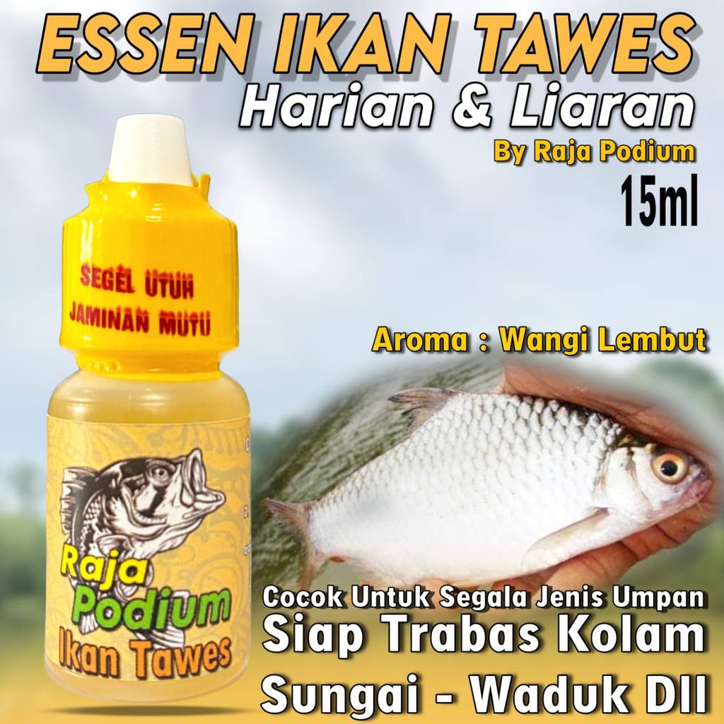 Raja Podium Esen Oplosan Ikan Tawes - Essen Ikan Tawes Liar - Essen Ikan Tawes Sungai / Danau / Wadu