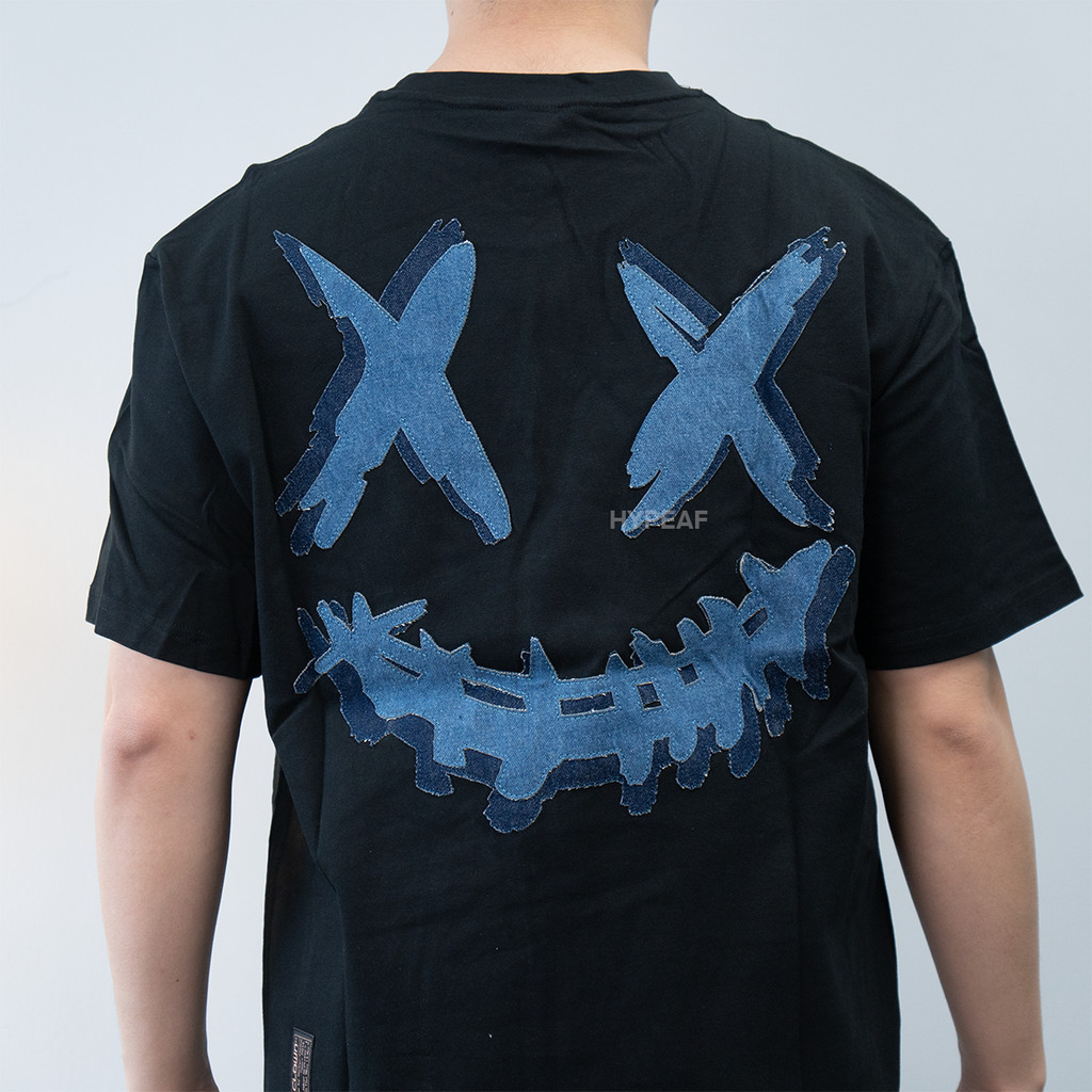 RIC Ricky Is Clown Double Layer Denim Patch Tshirt Tee Baju Kaos Original