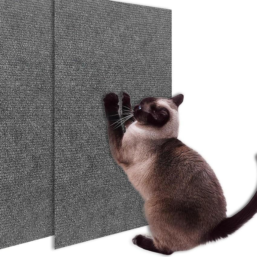 Cat Scratcher Mat Karpet Garukan Cakaran Kucing Tempel Dinding Tembok Pelindung Sofa Anti Gores