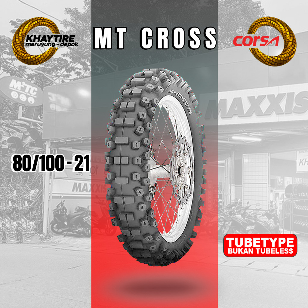 Ban Motor TRAIL CORSA MT CROSS 80/100 Ring 21 Non Tubeless