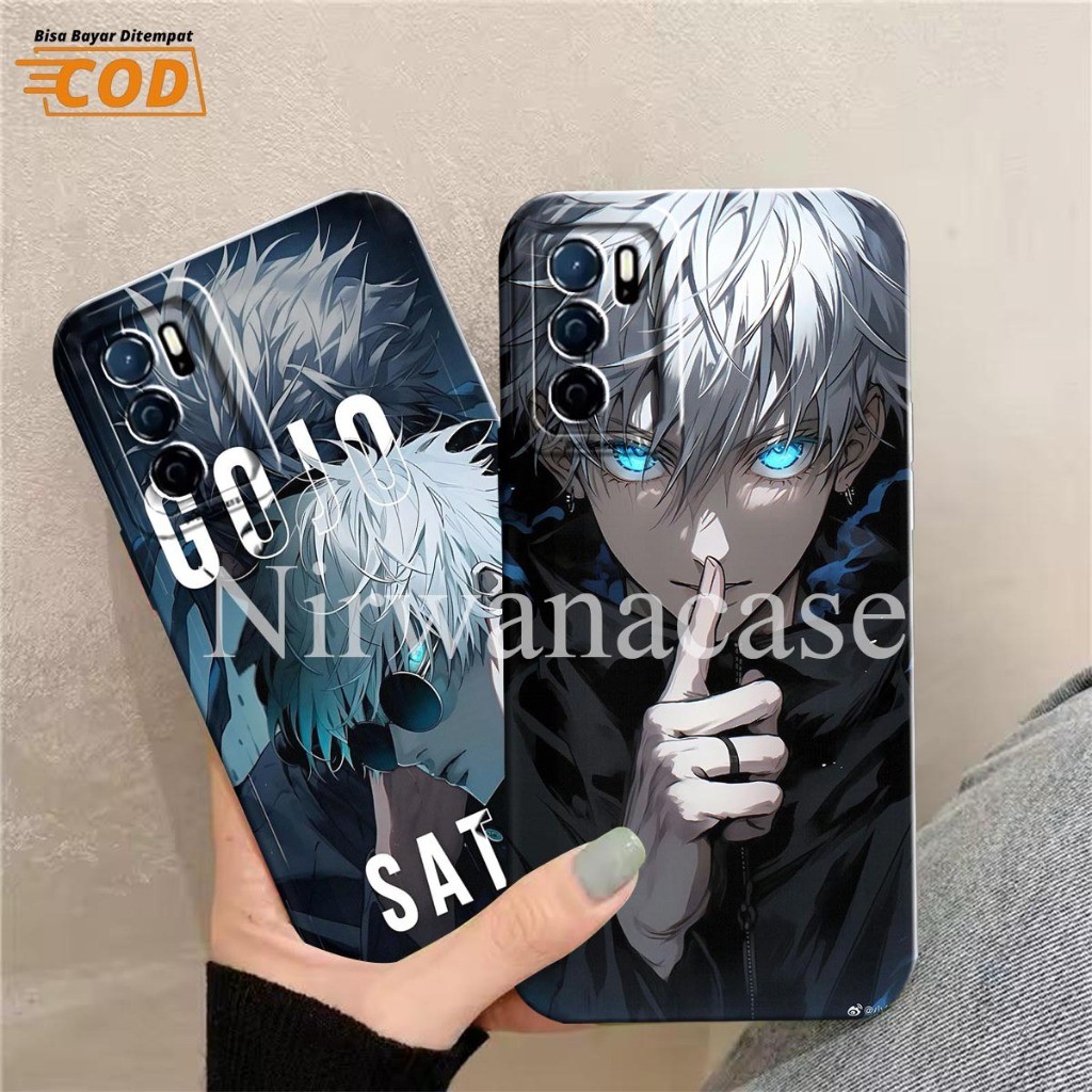 Case Hp Oppo A16 - Case Oppo A16s - Case Oppo A54s Motif Gojo Sillikon Pro Camera Lentur - Fashion C