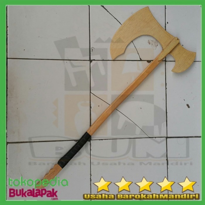 mainan pedang kayu type kapak