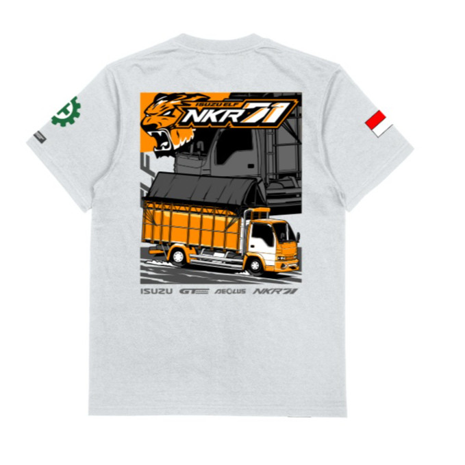 KAOS TRUK ISUZU ELF NKR71 | KAOS TRUK ELF KATUN COMBED 24S TEBAL BISA COD