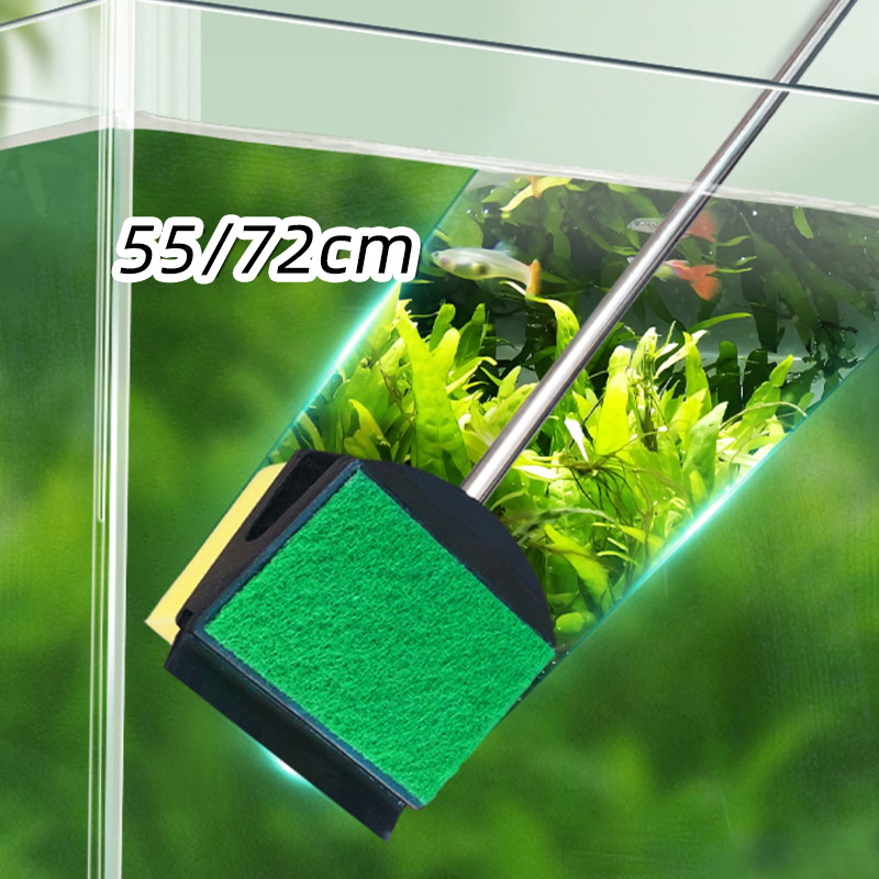 Scraper Sponge Aquarium / Fish Tank Cleaning Brush / Sikat Pembersih Kaca Aquarium
