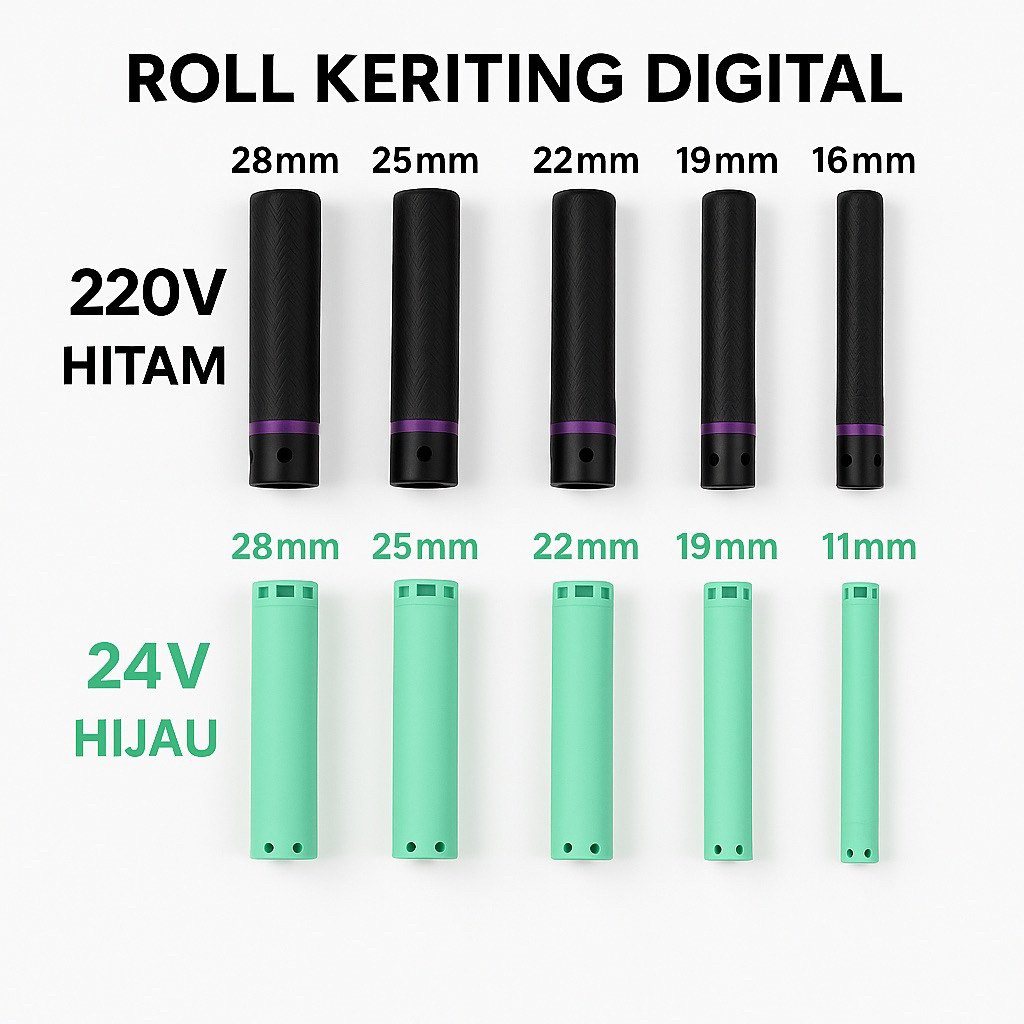 Roll Keriting Digital / Rotto Digital Perm alat keriting / Roll Keriting Digital Perm 24V & 220V – R