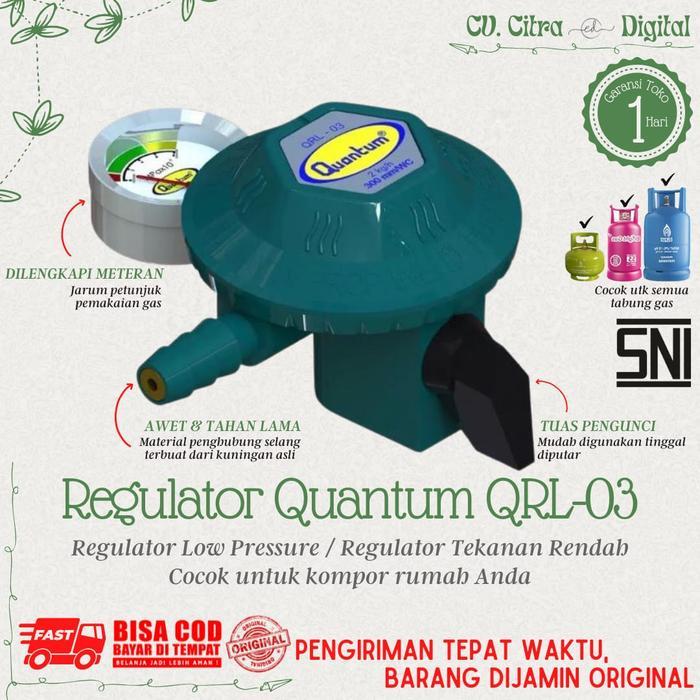Regulator Gas Quantum QRL-03 / QRL 03 Regulator Tekanan Rendah Quantum