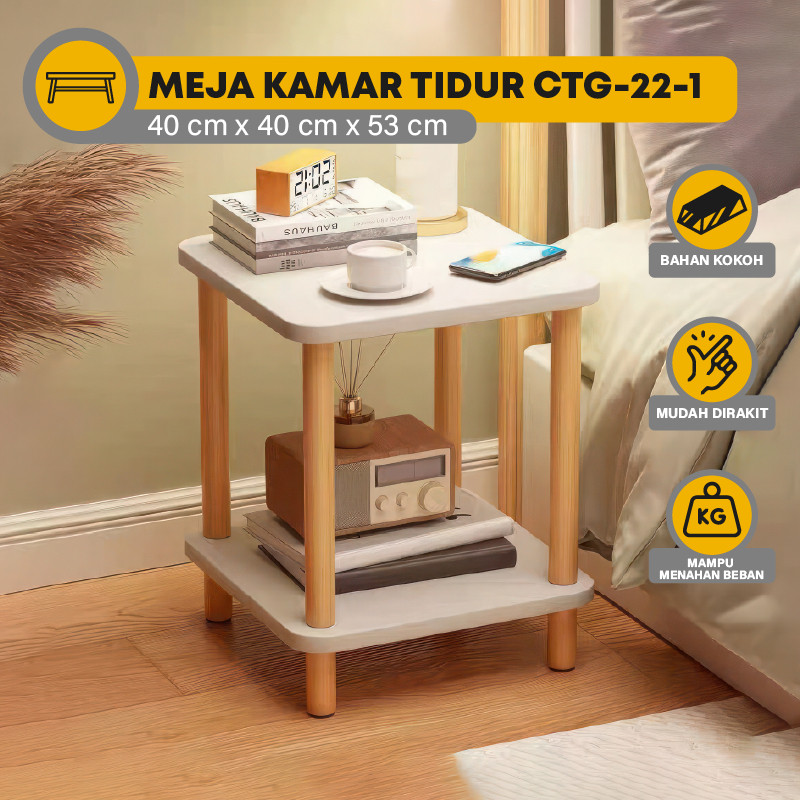 FURNITURE - Meja Minimalis - Meja Kamar - Meja Kasur - Meja Nakas Portable - Meja Kamar Kayu