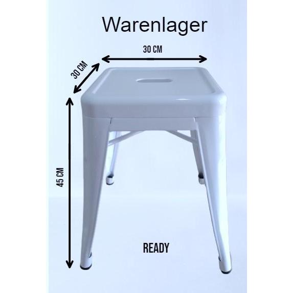 Pre Order - Kursi Cafe Minimalis Besi Cafe Kursi Kafe London Kursi Bar - Putih