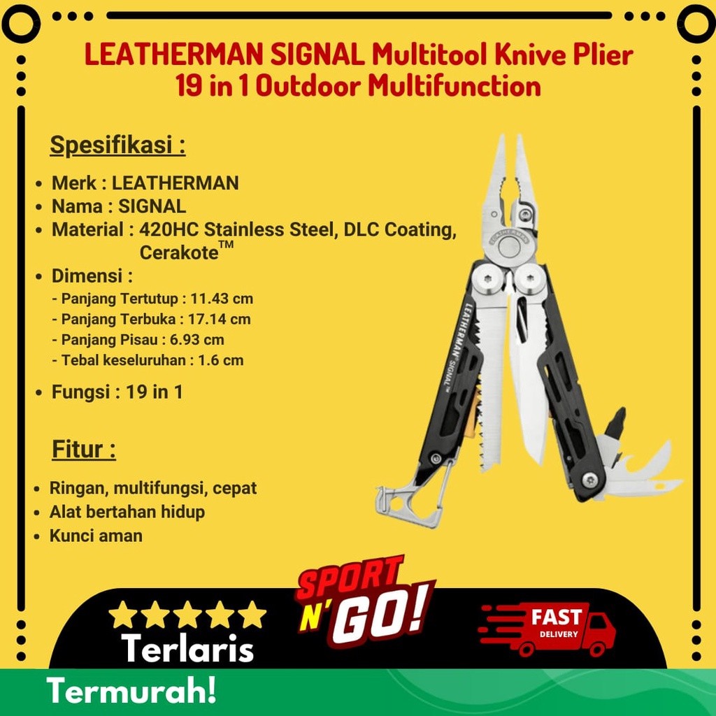 LEATHERMAN SIGNAL Multitool Knife Plier 19 in 1 Outdoor Multifunction Knive