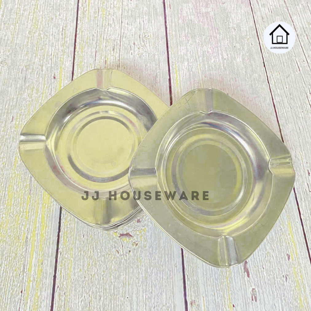 Asbak Segi Stainless 11cm / Asbak Murah / JJ.HOUSEWARE