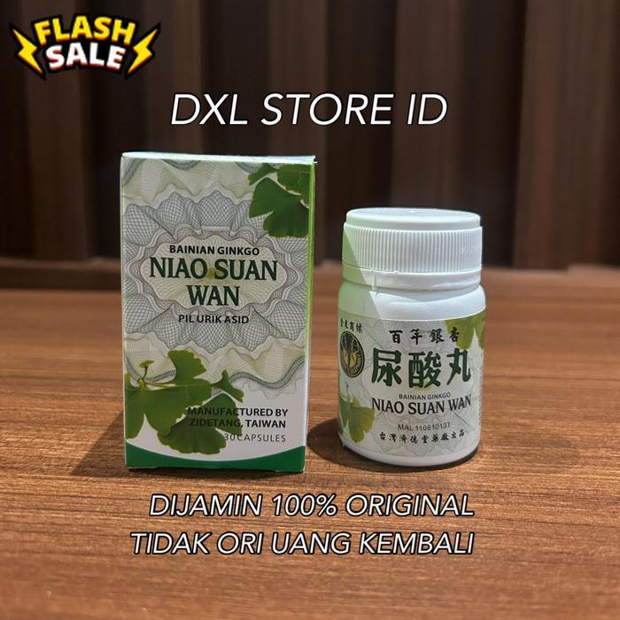 ASLI ORIGINAL  NIAO SUAN WAN ASAM URAT KOLESTROL NYERI OTOT LS